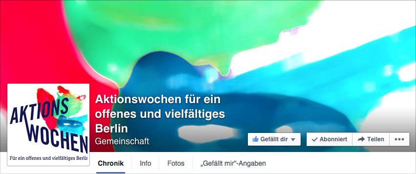 Titelbild der Facebook Seite der Aktionswochen
