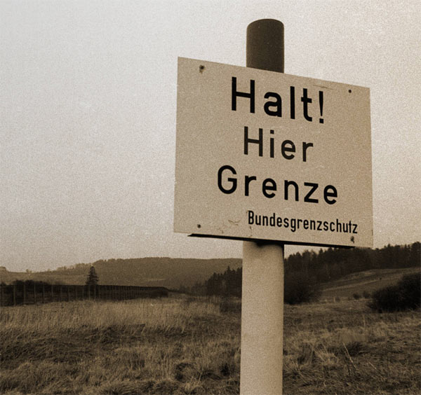 Grenzschild